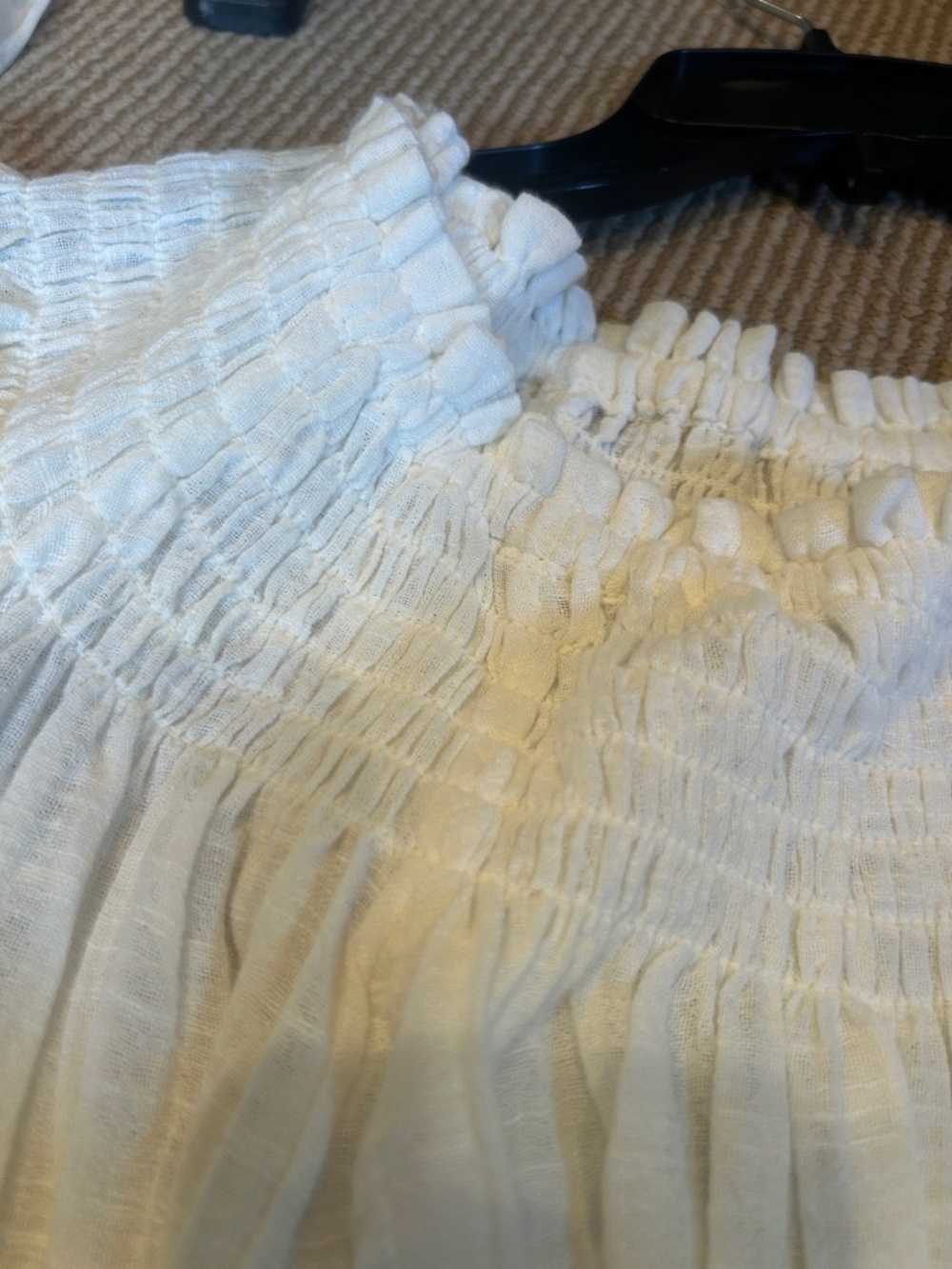 NWT Free People dancing till dawn White Off-the-Shoulder Cropped  blouse XS or S - Picture 10 of 11